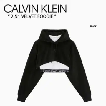 캘빈 클라인 2in1 벨벳 푸디 블랙