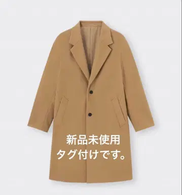 GU 코지 멜톤 체스터 코트 카키 롱 기장 아우터 XL 사이즈