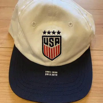 USA 로고 야구 모자 화이트/네이비