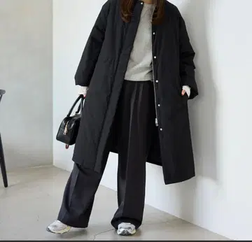 [스톨 포함/WEB 한정판] 충전솜 스톨 포함 노카라 코트