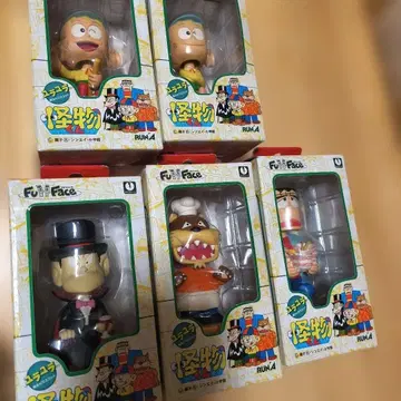 풀 페이스 흔들흔들 목 흔드는 마스코트 괴물군 전 5종 세트