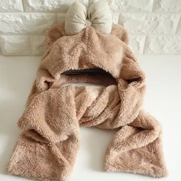 컨디션 최상 디즈니 리조트 셰리메이 팬캡 머플러 후드