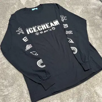 icecream 아이스크림 프린트 롱 슬리브 T셔츠 XL