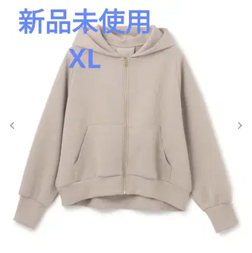 앙피로 [세탁 가능 경량] 더블 페이스 ZIP 후드티 그레이지 XL