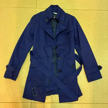 MICHEL KLEIN 짙은 보라색 트렌치코트 40