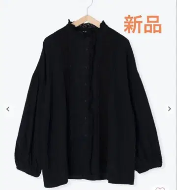 [ 새상품 ] 리사이클 코튼 블라우스 블랙 사만사 모스모스 SM2