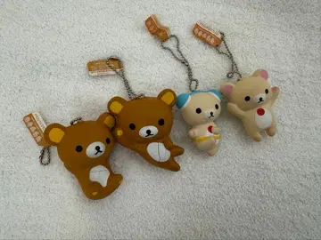 리락쿠마 스퀴즈 키링 4개 세트