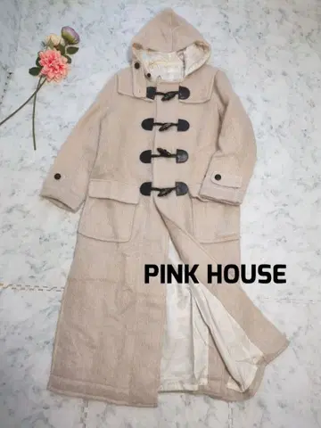 PINK HOUSE 핑크하우스 모헤어 혼방 롱 더플 코트