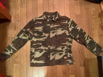 Brixton 카모 패턴 밀리터리 자켓 M
