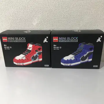 [ 미개봉품/새상품급 ] MINI BLOCK 에어 조던 레드 블루