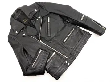 JACKROSE 블랙 더블 라이더 자켓 사이즈 3