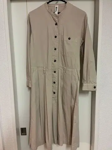 MHL 소프트 코튼 치노 셔츠 원피스