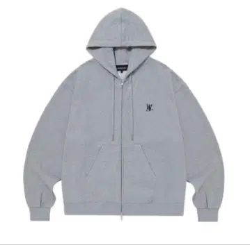 WOOALONG 우알롱 집업 후드티 후디 그레이