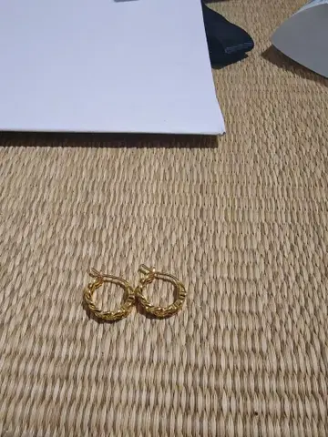 골드 후프 귀걸이