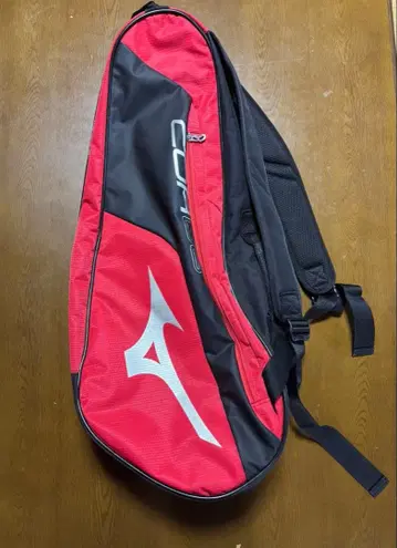 Mizuno 테니스 라켓 백 레드/블랙