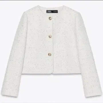 ZARA 자라 스팽글 블레이저 화이트 M 사이즈
