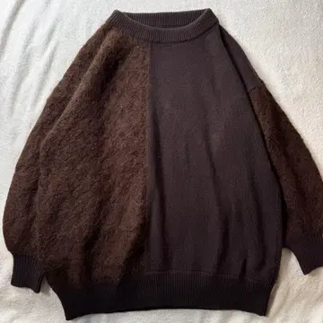 스픽 앤 스팬 알파카 혼방 니트 스웨터 울 캐시미어 혼방