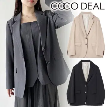 COCO DEAL 코코딜 스트라이프 디자인 테일러드 자켓
