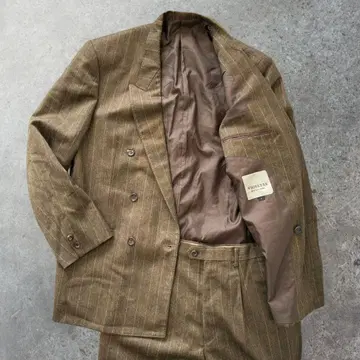 셋업 빈티지 더블 자켓 WHISKERS제 클래식 구제 의류