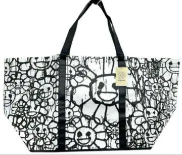 무라카미 다카시 마사키 콜라보 한정판 플라워 돗자리 백 꽃 토트백