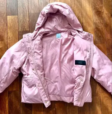 새상품급 온워드 kumikyoku 여성용 다운 코트 세탁 가능! 핑크