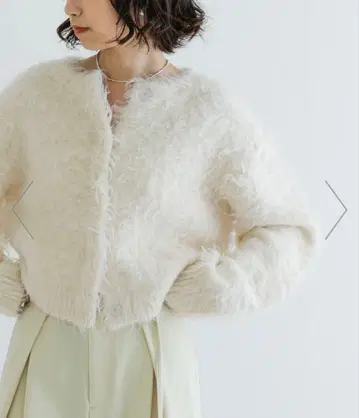 미사용 새상품 URBAN RESEARCH 컬러 샤기 니트 가디건