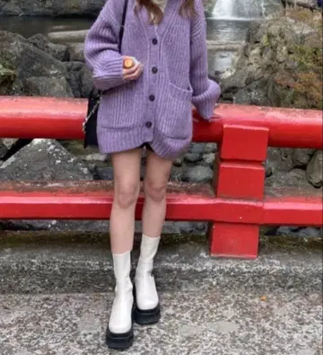 M_ MOUSSY 루즈 니트 가디건