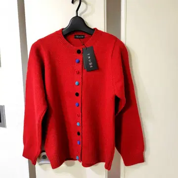 TRUBE 빨간색 가디건 L