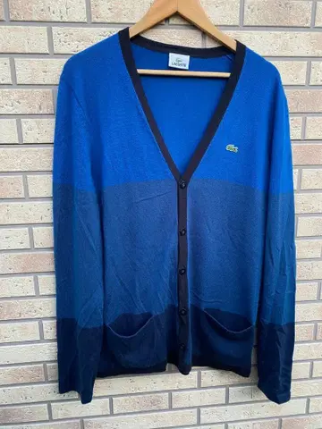 LACOSTE 그라데이션 가디건 사이즈 5