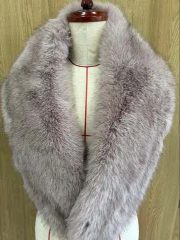 초 볼륨 최고급 폭스 숄 핑크 후리소데 성인식