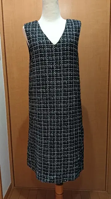 sunauna 트위드 점퍼 스커트 원피스 38