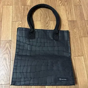 haco bag 크로커다일 패턴 토트백 블랙