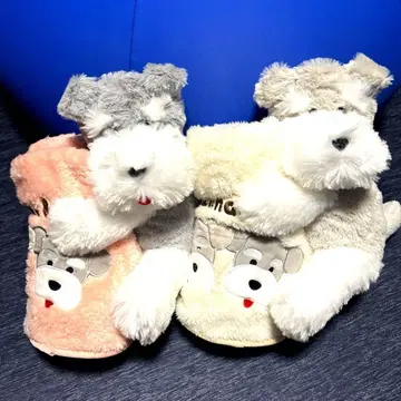 [ 특가 ] 슈나와 밥 봉제 인형 담요 화이트 핑크