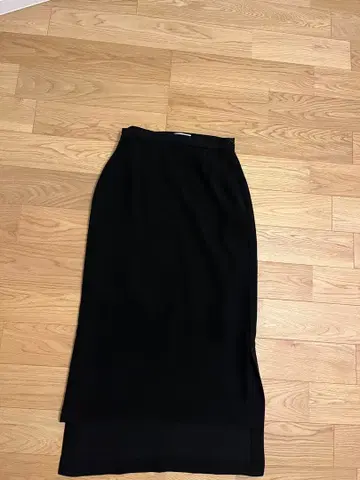 CLANE 블랙 타이트 롱 스커트