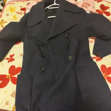 네이비 더블 브레스트 자켓