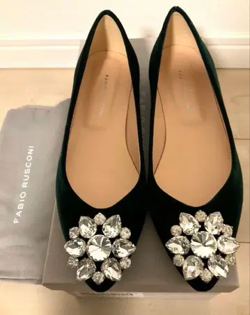 새상품 파비오 루스코니 FABIO RUSCONI 비쥬 플랫 펌프스 37