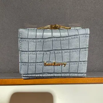 그레이 가죽 3단 폴더형 지갑 AVACRAFT