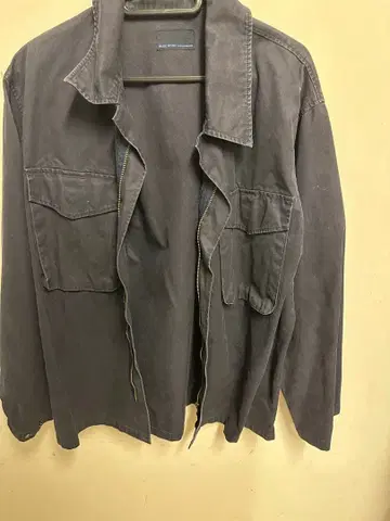 그레이 코튼 밀리터리 자켓