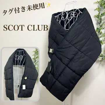 [ 택 포함 미사용 ] SCOT CLUB 스콧 클럽 다운 케이프 머플러