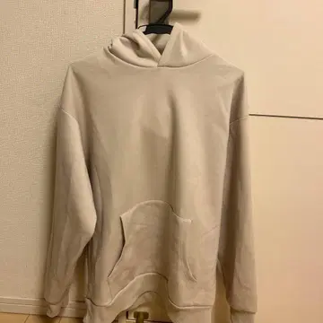 남성용 베이지 후드티