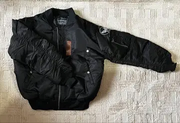 블랙 MA-1 플라이트 자켓 택 포함 새상품 L 사이즈