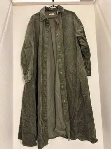 FREAK'S STORE 코듀로이 롱 셔츠 코트