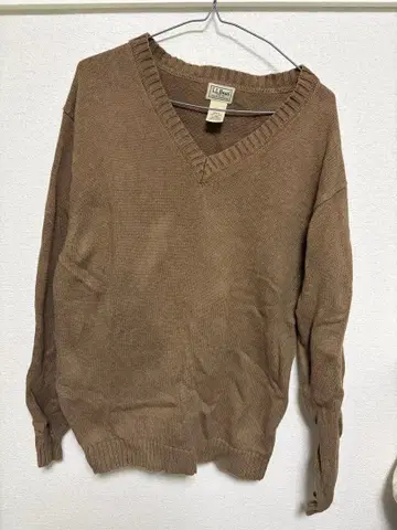 L.L.Bean V넥 스웨터 브라운