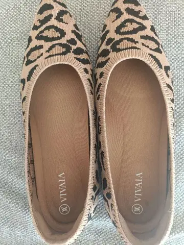 새상품급 VIVAIA 비바이아 레오파드 무늬 플랫슈즈 36.5