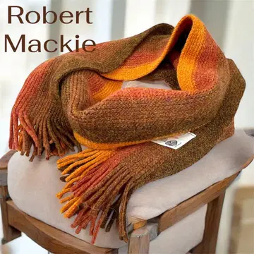 Robert Mackie 로버트 마키 스트라이프 머플러 스코틀랜드제