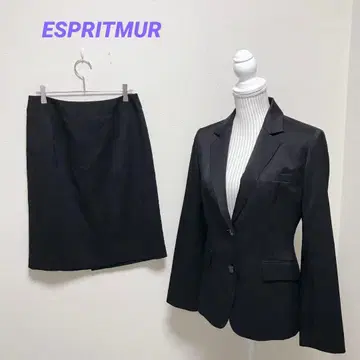 에스프리 뮬 스커트 수트 셋업 빅 사이즈 블랙 13호