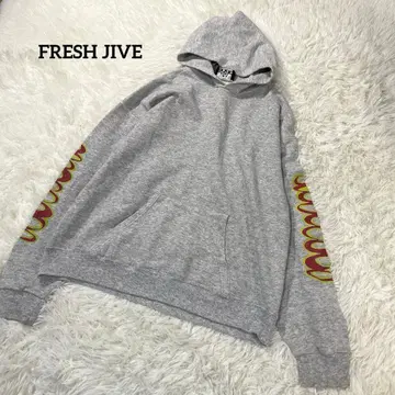 [레어] FRESH JIVE 후드티 초창기 택 그레이 2206