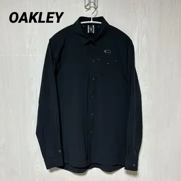 OAKLEY 골프 스트레치 메쉬 긴팔 셔츠 의류 블랙 M