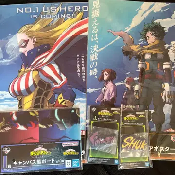나의 히어로 아카데미아 캔버스풍 보드 클리어 포스터 러버 컬렉션
