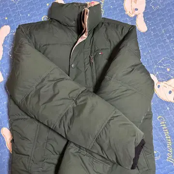 HILFIGER 다크 그린 다운 자켓